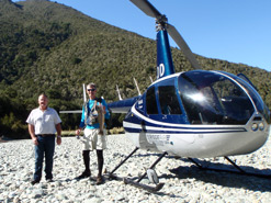 Heli-fishing for Trout in New Zealand